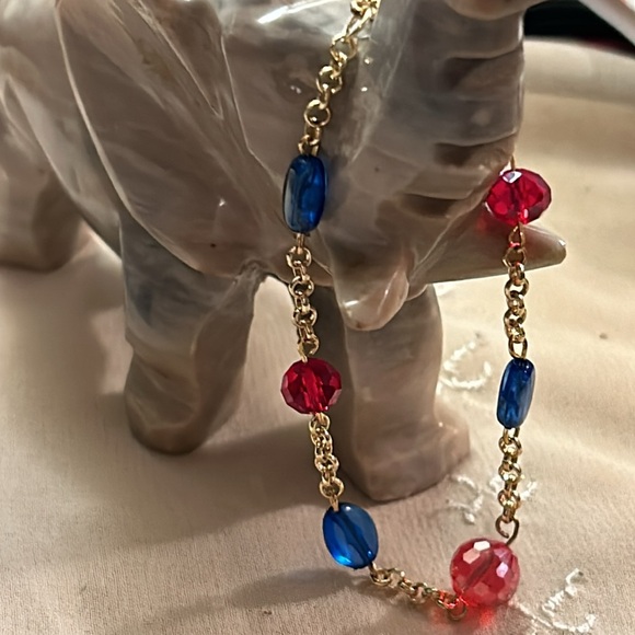 Gold Hot & Cold Glass beaded Jewelry Set - Picture 7 of 16